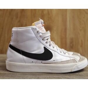 Nike White and Black High-Top Sneakers